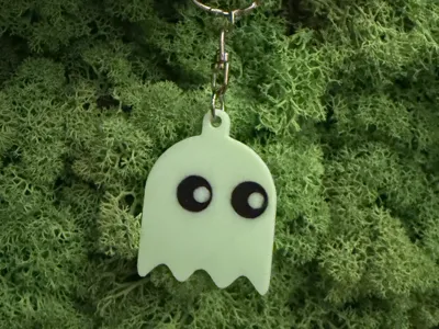 Pac-Man Ghost – Ghost Keychain