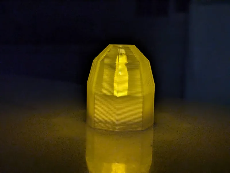 Faceted Dome Lamp for LED Tea Light 