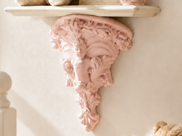 Miniature Putto Shelf Bracket Corbel