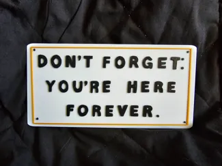 Don't forget you're here forever The Simpsons Art