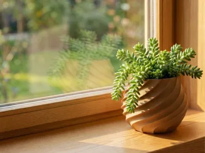 spiral plant pot with holes