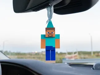 Minecraft Steve Puppet Hanging
