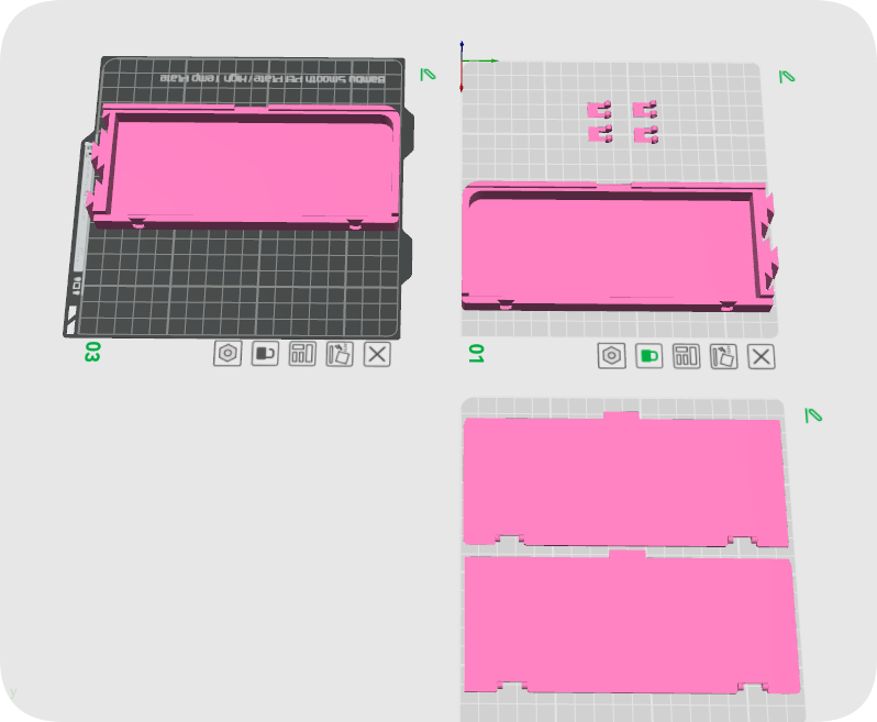 Miniatura 2 do modelo 3D 键盘置物掌托／腕托（拼接A1mini可打）
