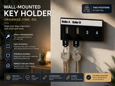 Wall key holder