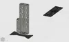 Signs "upside-down" to avoid supports