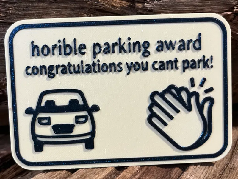 horible parking card