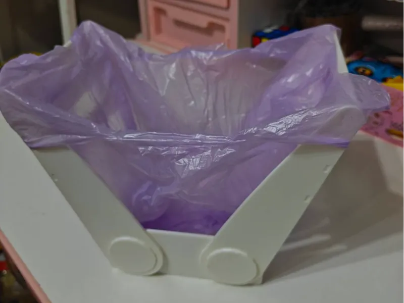 桌上型可調節垃圾桶