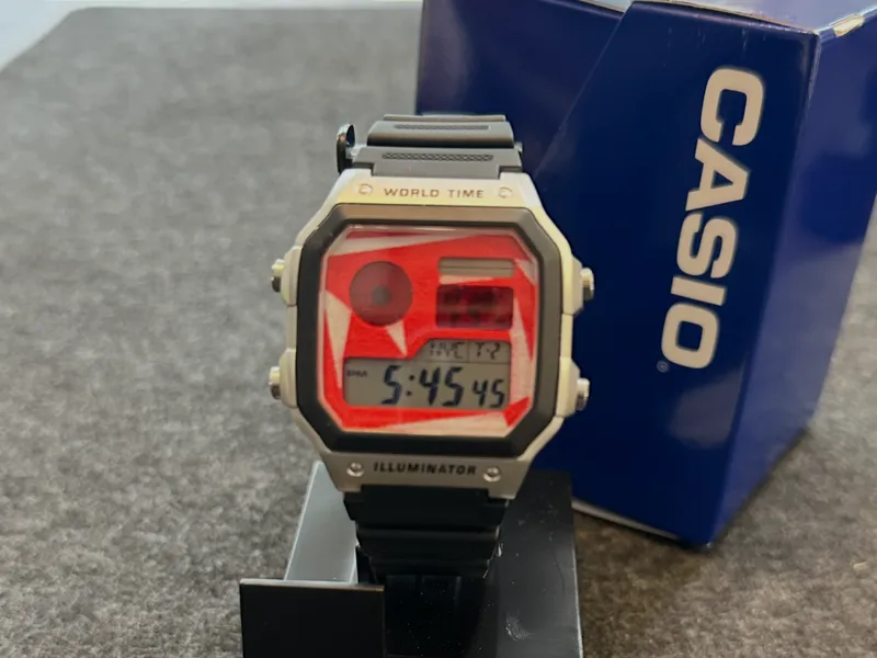 Christmas Themed Casio Royale (AE1200) Faceplate