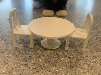 Mini Doll Table and Chairs