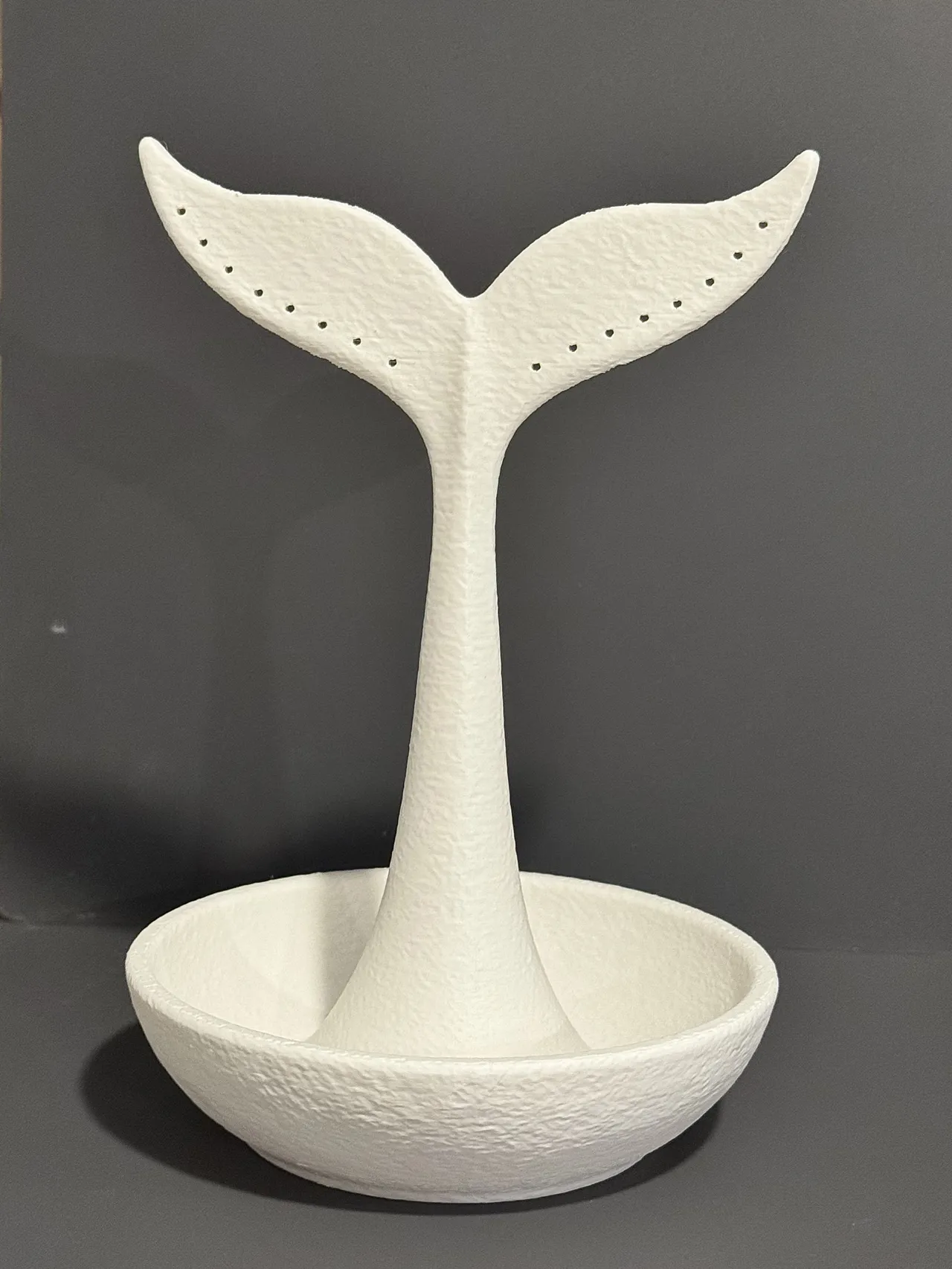 Whale Tail Catchall Dish + Earring Stand view 3