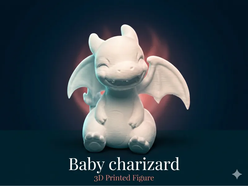 Baby Charizard – Cute 3D Printed Figure