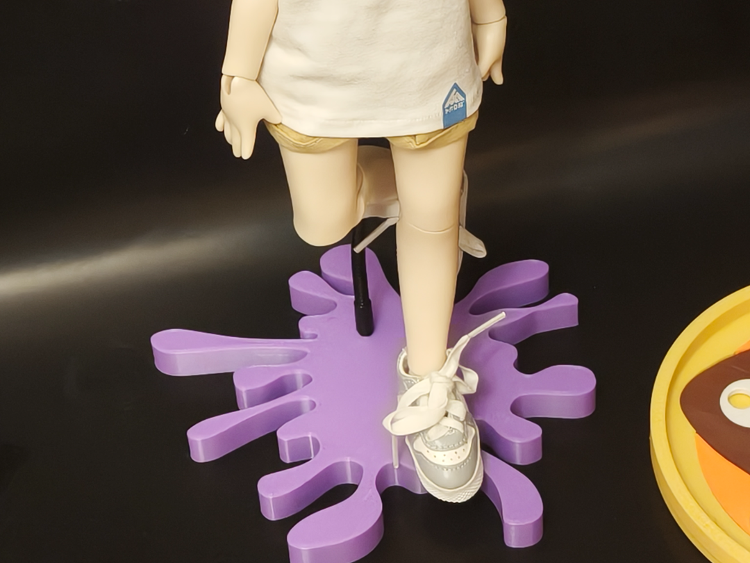 Miniatura 1 do modelo 3D 1/12 1/6 兵人喷墨底座（夹子/磁吸）