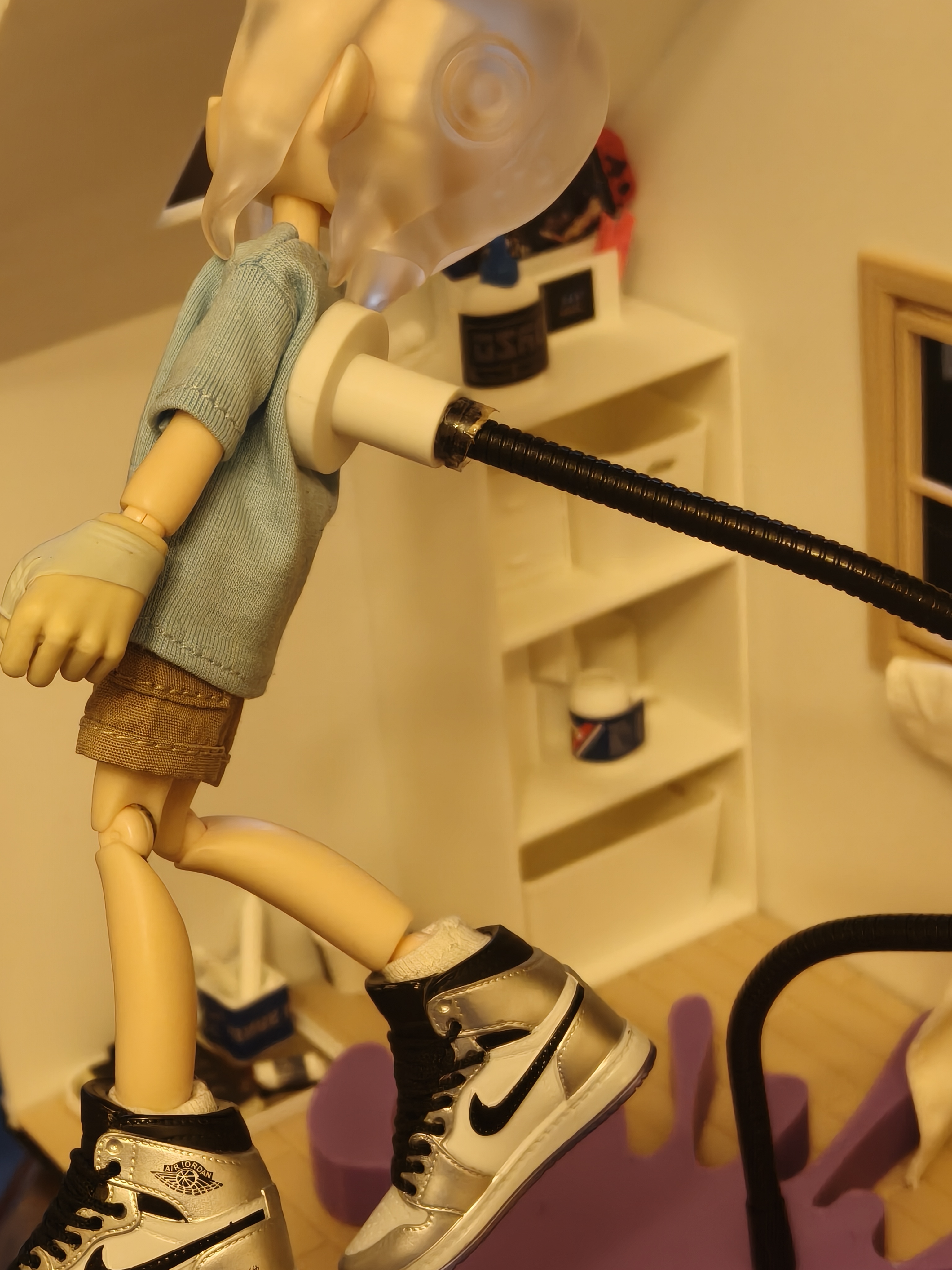 Miniatura 2 do modelo 3D 1/12 1/6 兵人喷墨底座（夹子/磁吸）