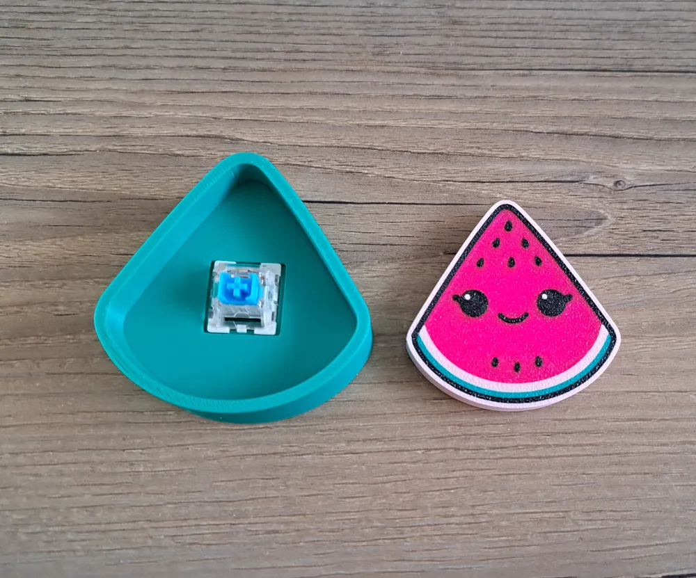 Cute kawaii Watermelon fidget clicker toy - Free 3D Print Model ...