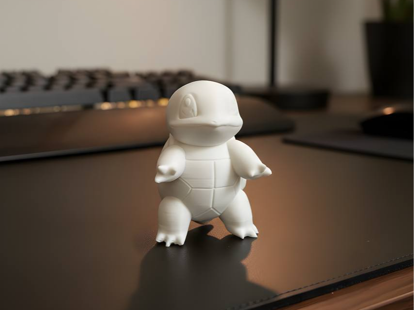 Chibi Squirtle – Cute Low Poly Figure