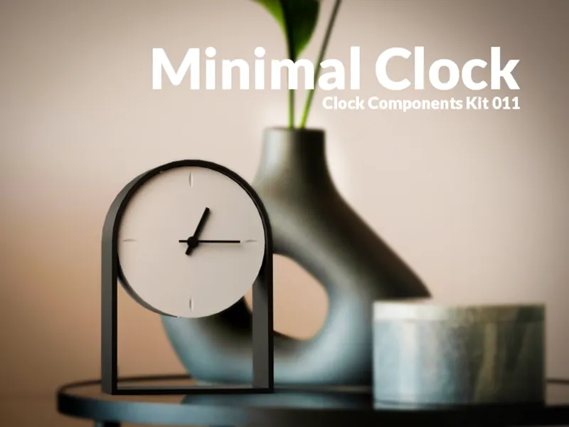 Minimal Modern Clock - Clock Components Kit 011