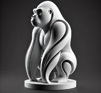 Sculpture minimaliste de gorille — photo 1