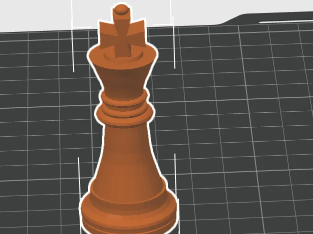 Chess king printable in ANY COLOR