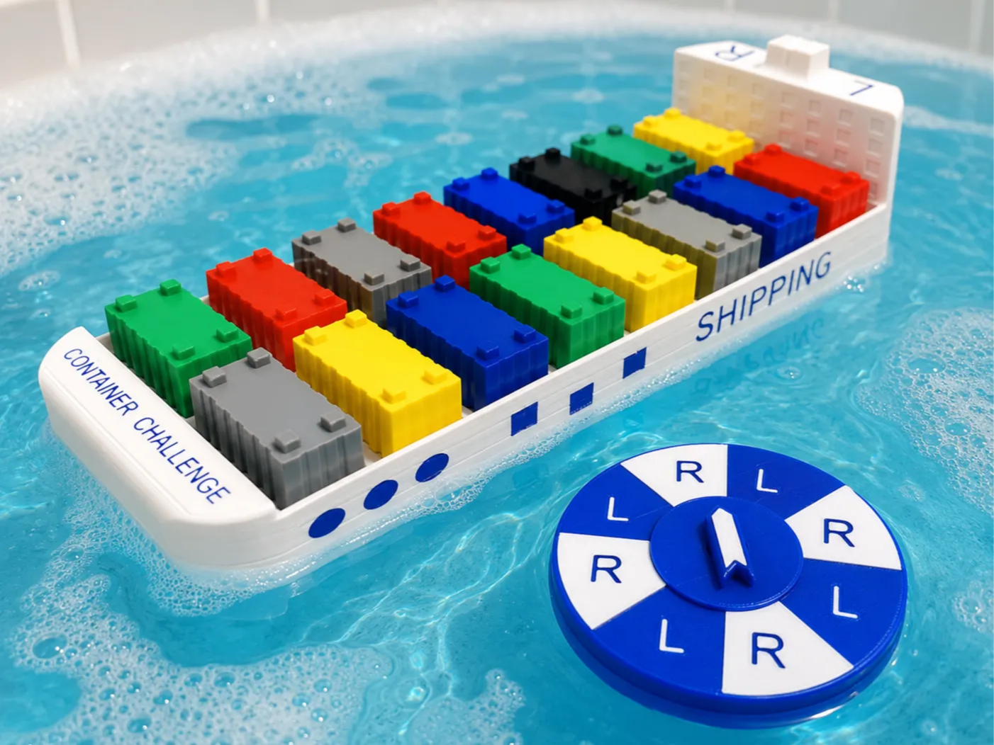 Container Challenge - Floating Cargo Ship Game