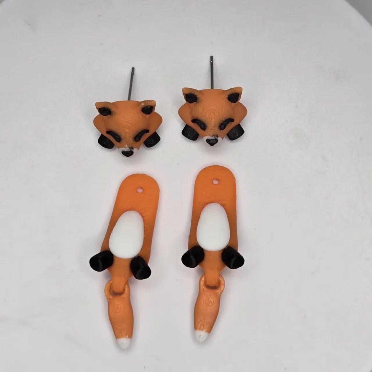 Red Fox Jumper Earrings view 3