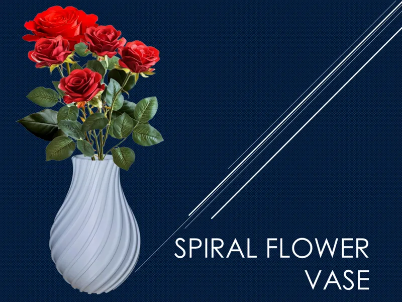 flowers spiral vase