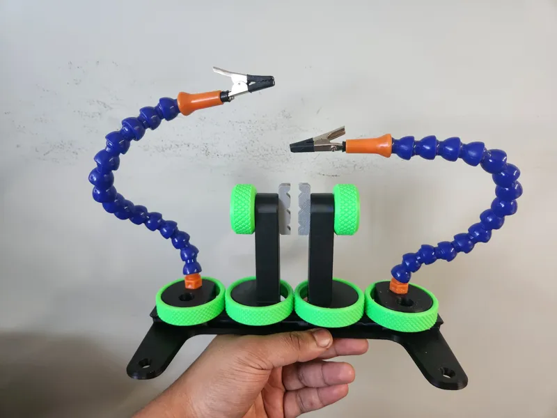 Helping Hands Addon for Adjustable PCB Holder Tool