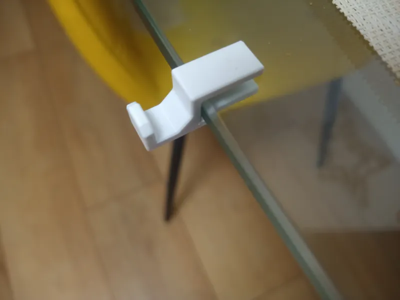 Glass table (shelf) hook hanger 6mm and 8mm