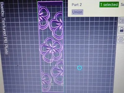 Polymer Clay Floral Bookmark Cutter