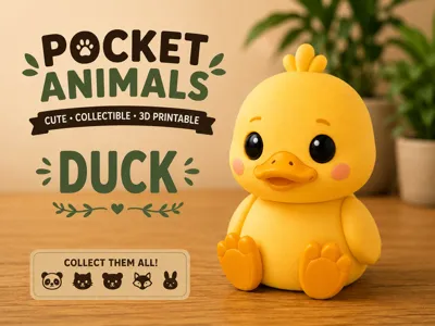 Cute Duck Figurine | Pocket Animals