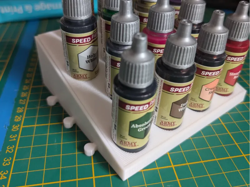 Acrylfarben Halterung  für Töpfchen bis 24mm 