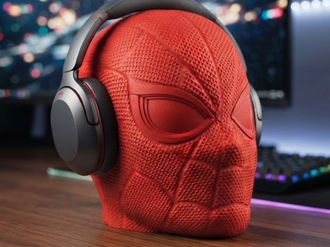 Suporte para fone de ouvido do Homem-Aranha NO AMS