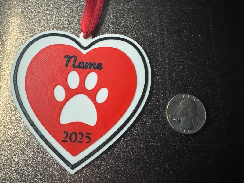 Customizable Dog/Cat ornament
