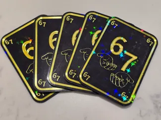 6 7 Card Six Seven