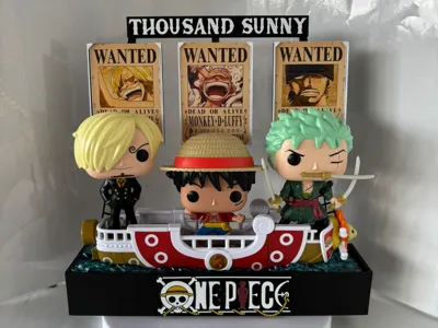 Expositor Thousand Sunny One Piece Kinder
