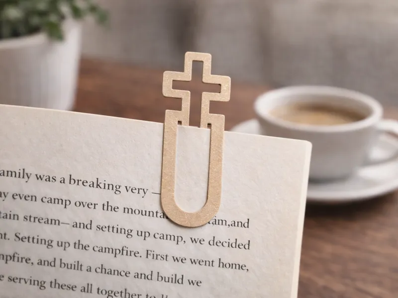 Christian Clip Bookmark – Decorative Cross