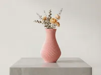Vase hélice cannelé et torsadé — photo 1