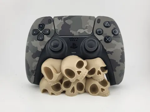 Adorno temático: PS5 Skull Controller Stand | Gaming Desk Decor — referencia de MakerWorld