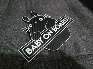 Totoro Baby on Board Sign