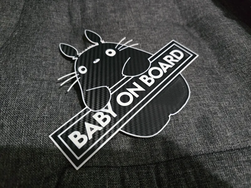 Totoro Baby on Board Sign