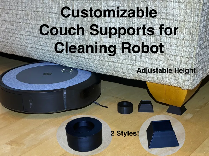 Adjustable Couch Risers for Vacuum Robot