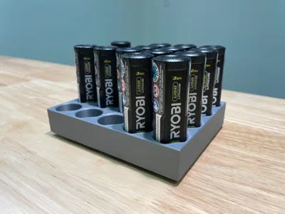 Ryobi USB Lithium Battery Organizer