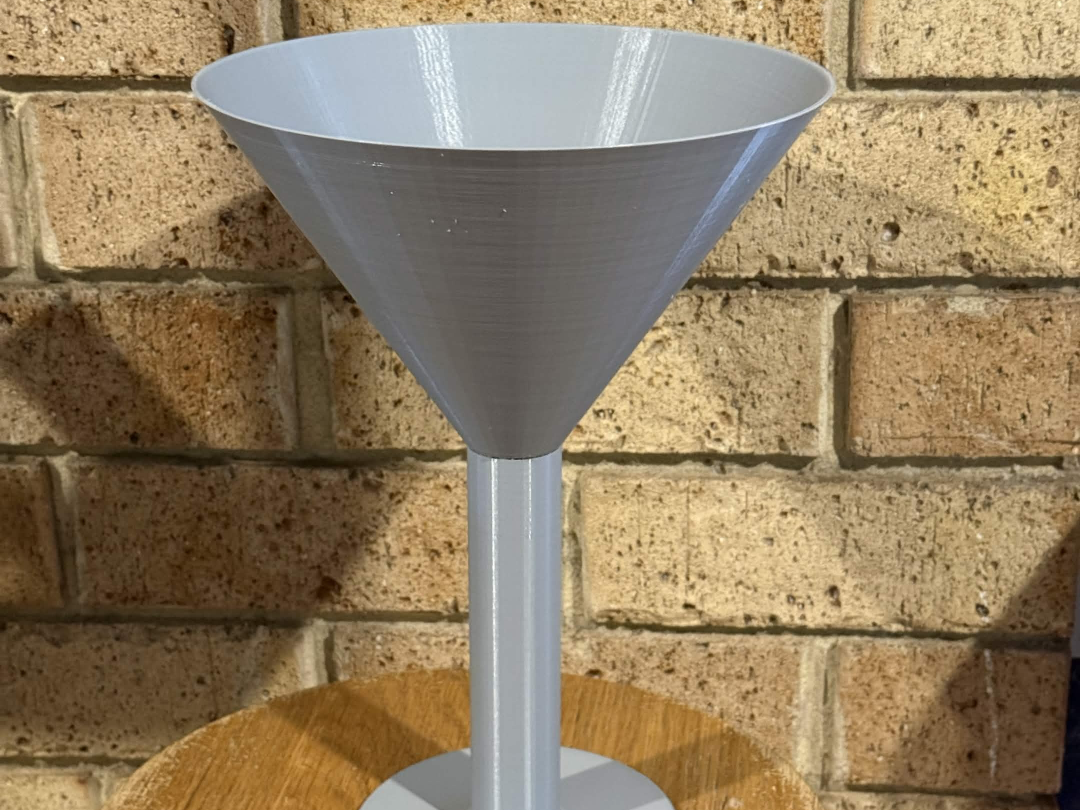 OverSize 2 Part Martini Glass