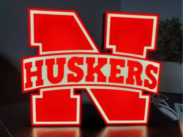 Nebraska Cornhuskers Lighted Sign