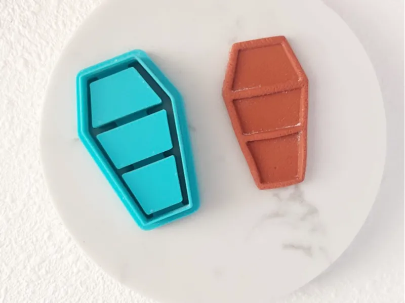 Coffin Bookshelf Clay cutter | Halloween