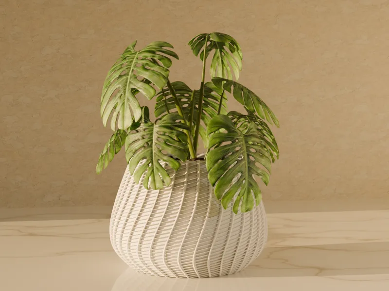 Small Checkered Pot