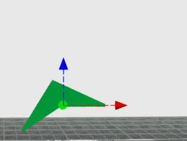 Boomerang made of triangles