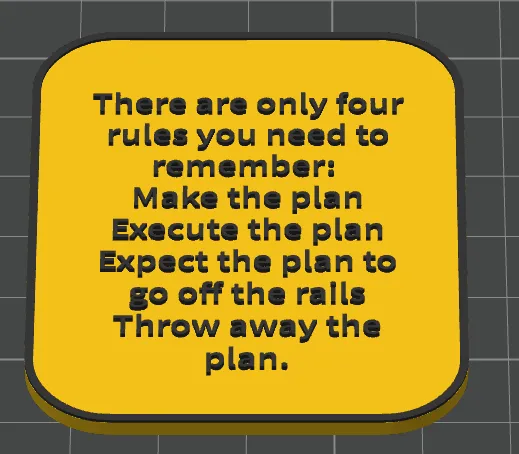 Failed Plan sign