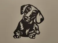 Silhouette de chien - décoration murale — photo 2