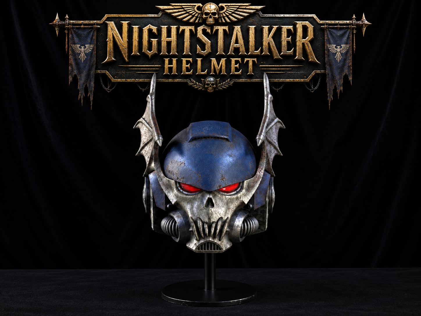Night Lords Chaos Marine Helmet - 1