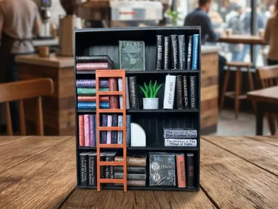 Bookend for tiny bookshelf
